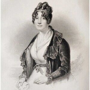 1844 Lewis Kay Margaret Chslmers Engraving Victorian Scotland Portrait DWSS19